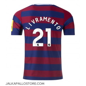 Newcastle United Tino Livramento #21 Vieraspaita 2024-25 Lyhythihainen